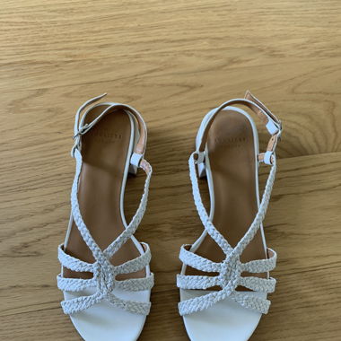 Sezane Rosa Low Sandals White