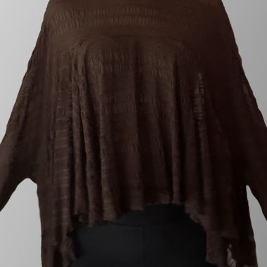 Blusa Zara marrone trasparente
