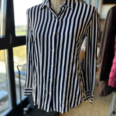 Tommy Hilfiger striped shirt - black and white