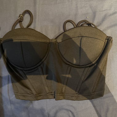 Black Bustier Top