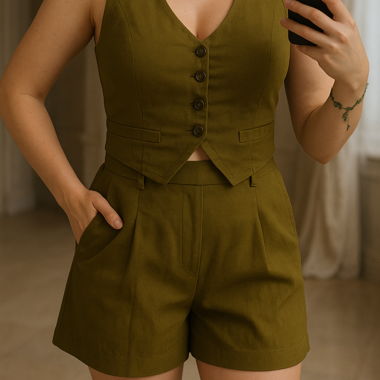 Veste & Shirts Set Grün