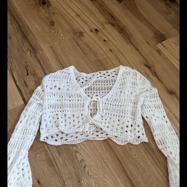 Gilet en maille blanc