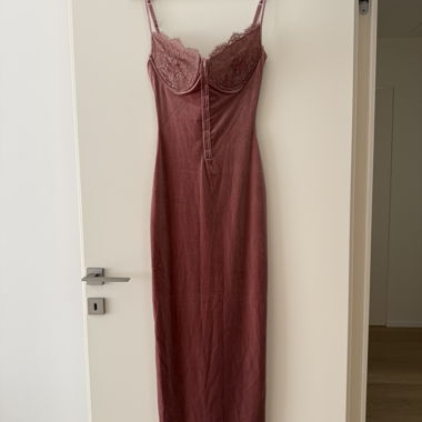 House of CB HAS Lace Velvet Dress