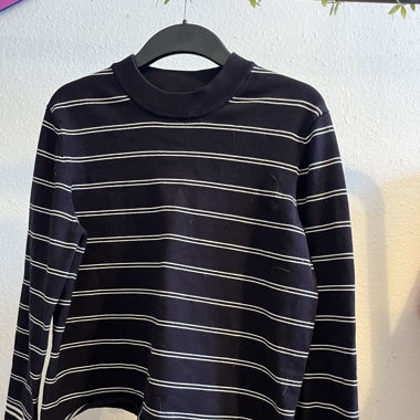 Pull rayé noir&blanc