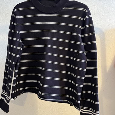 Pull rayé noir&blanc