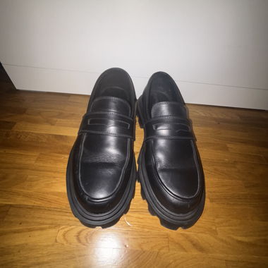 Schwarze Loafer Schuhe