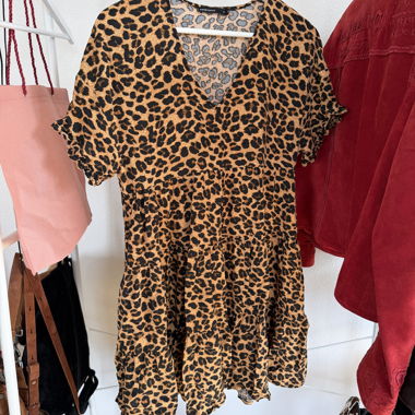 Robe à imprimé léopard