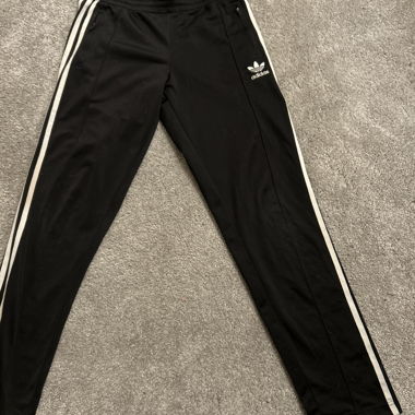 Adidas black training pants