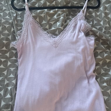 Pink lace top