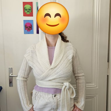 Bolero in maglia di mohair