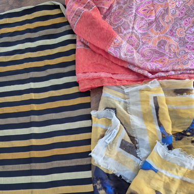 Lot de 3 foulards
