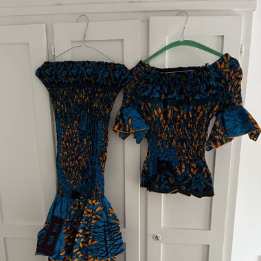 Afrikanisches Kleid passt von 42-46