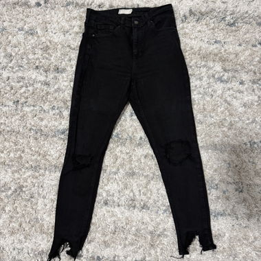 Black Topshop Jamie Skinny Jeans