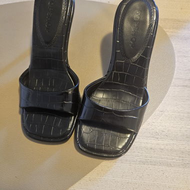 Mules noires Topshop