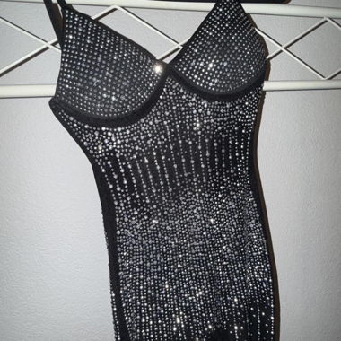 Tuta con strass