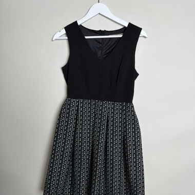 Black patterned dress