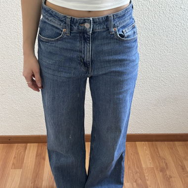 Weite Damen-Jeans in Blau
