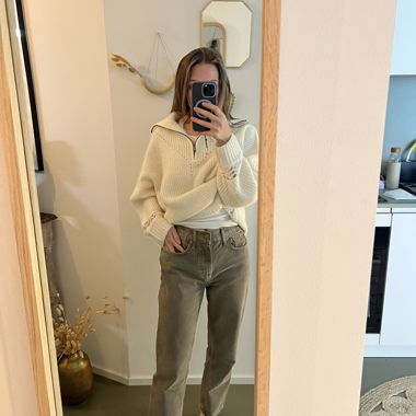 Zara Jeans grau-grün