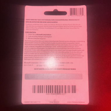 Carta Xbox ( 50 Euro)