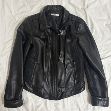 Schwarze (echt) Lederjacke