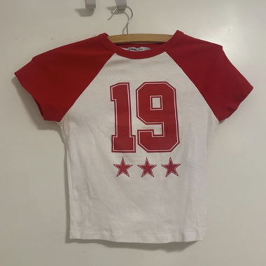 Red White Raglan T-Shirt