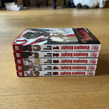 Vampire Knight Manga Volumes 1-5