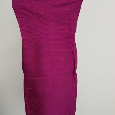 Bandeau Kleid in Magenta