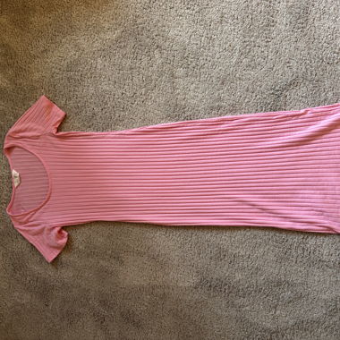 Abito a coste rosa taglia 34