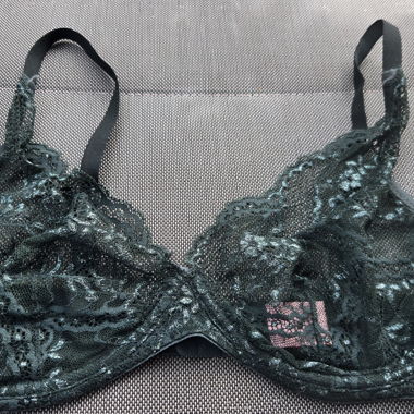 Dark Green Lace Bra