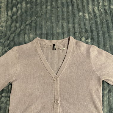 Gilet en tricot violet