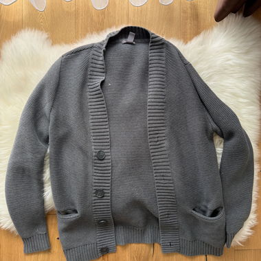 Grey Knit Cardigan