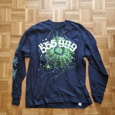 Longsleeve Sp5der 555 verde/nero