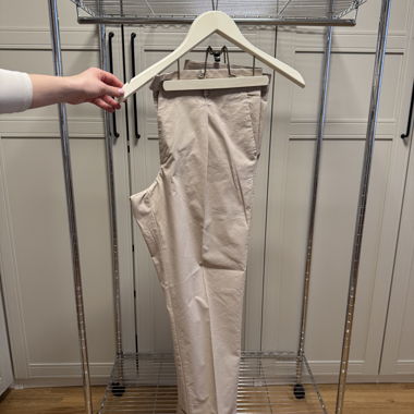 Pantaloni in tessuto beige