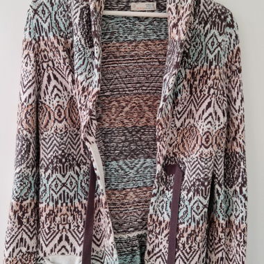 Patterned Knit Cardigan