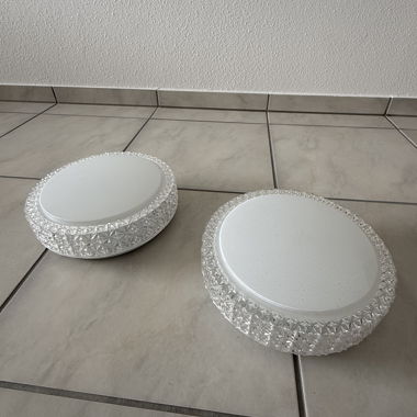 2x Plafoniere LED Crown trasparenti