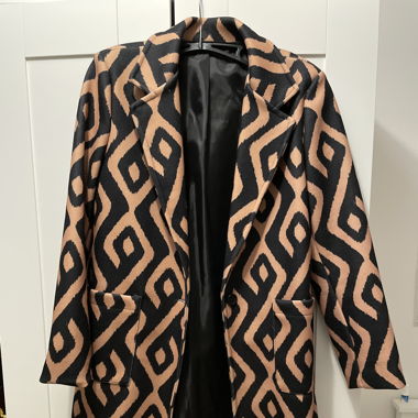 vintage coat with pattern