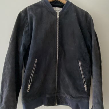 Veste bomber bleue foncée