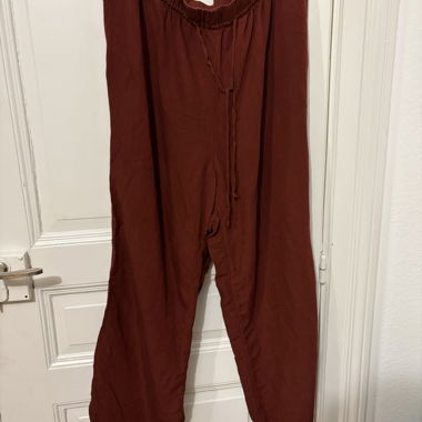 Pantalon ample en mélange de lin