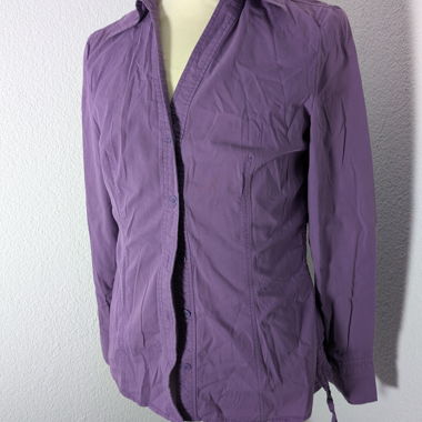 Blouse violette pour femme à manches longues