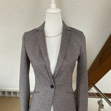 Blazer grau meliert Gr. XS H&M