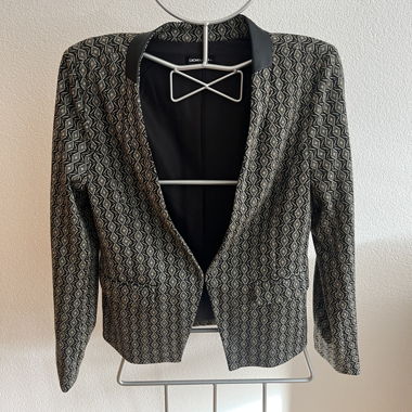 Blazer con motivo geometrico