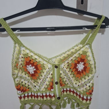 Gehäkeltes Cropped Top