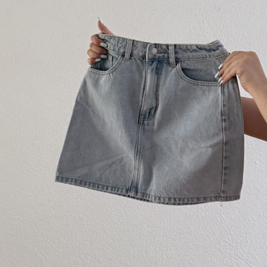 Gonna in jeans azzurro chiaro