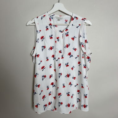 Cortefiel floral sleeveless blouse