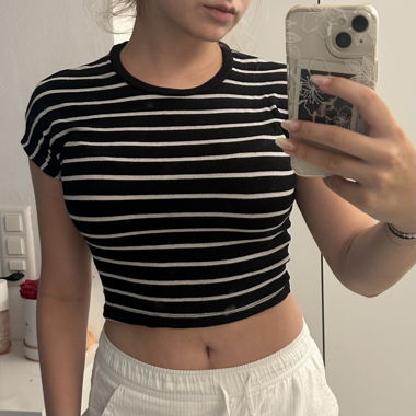 Striped Crop Top