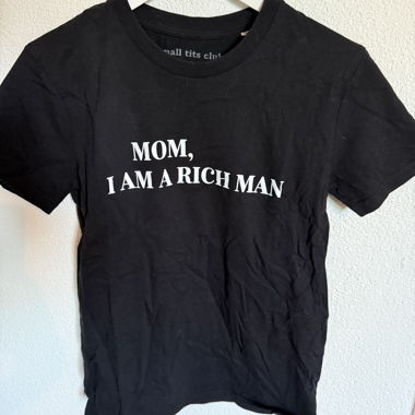 Black T-shirt with print