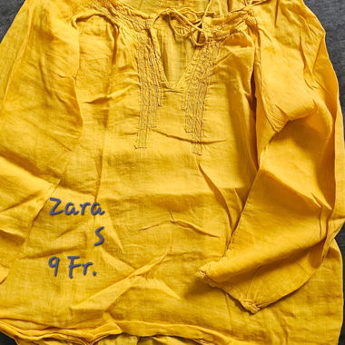 Zara Yellow Blouse Size S