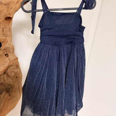 Blue Glitter Party Dress Size 98/104