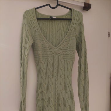 Strickkleid Grün 