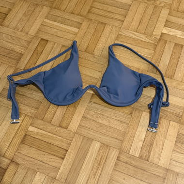Haut de bikini bleu